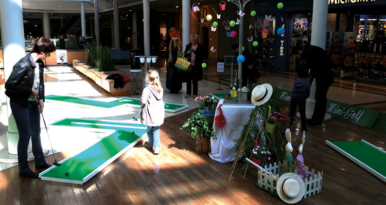 Offrez des animations autour du mini golf dans votre centre commercial