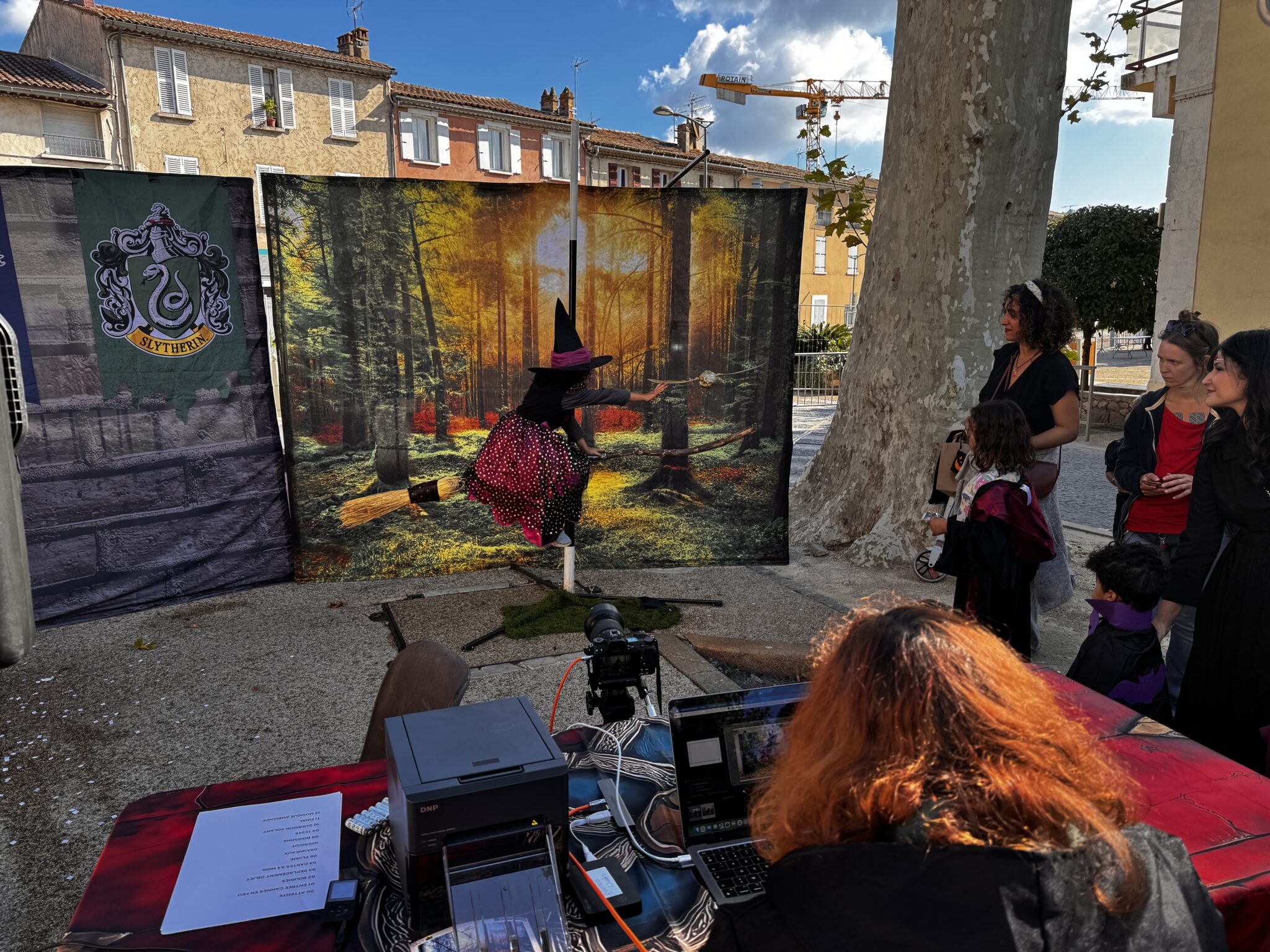 Décor école des sorciers animation de rue