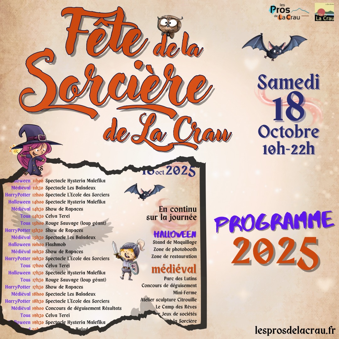 Fête de la Sorcière La Crau animation magie