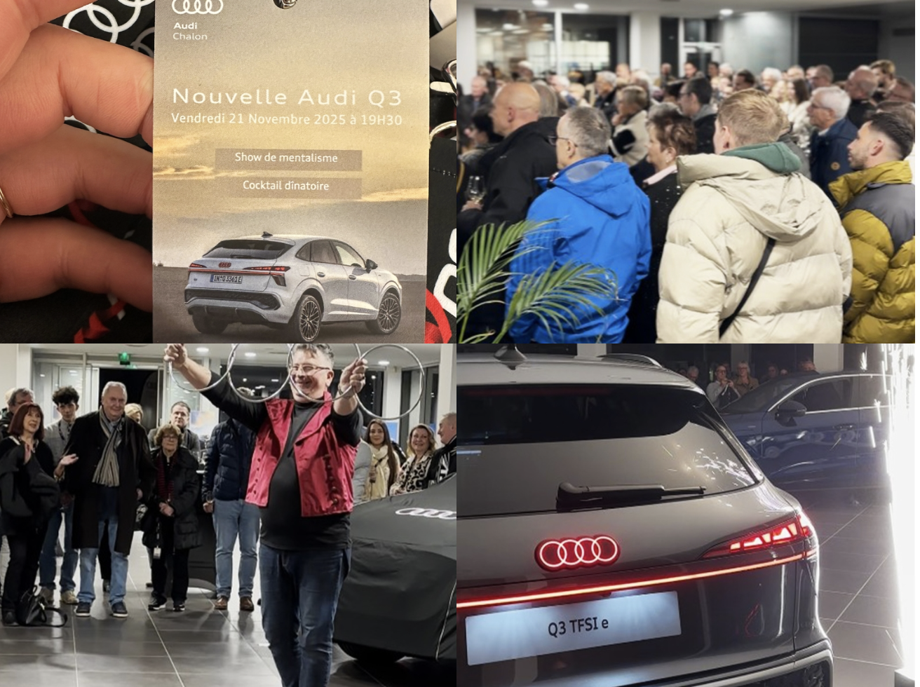 Lancement de la nouvelle Audi Q3 - une soirée où l’innovation a rencontré le mentalisme
